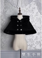 Twin Bears The Misty Feast of Black Fog Short Cape(1st Pre-Order/Full Payment Without Shipping)